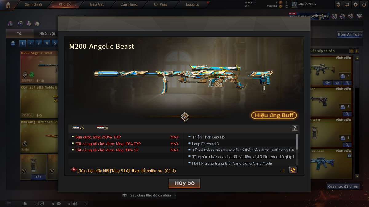 shop acc cf uy tin gia re